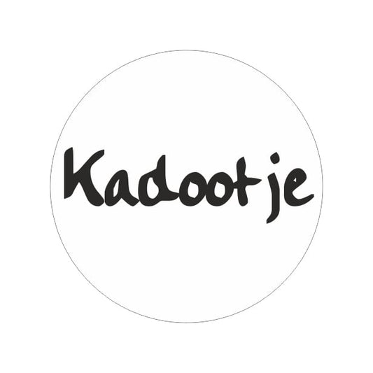 Etiketten - Kadootje rund